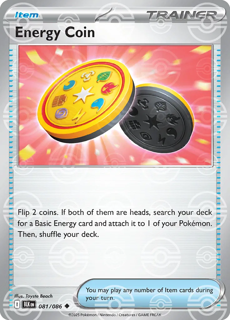 Energy Coin (Poke Ball Pattern) (081/086) [Black Bolt]