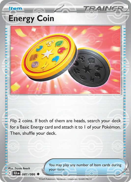 Energy Coin (Poke Ball Pattern) (081/086) [Black Bolt]