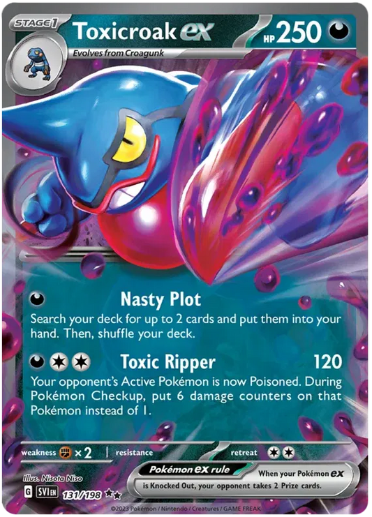 Toxicroak ex (131/198) [Scarlet & Violet Base Set]
