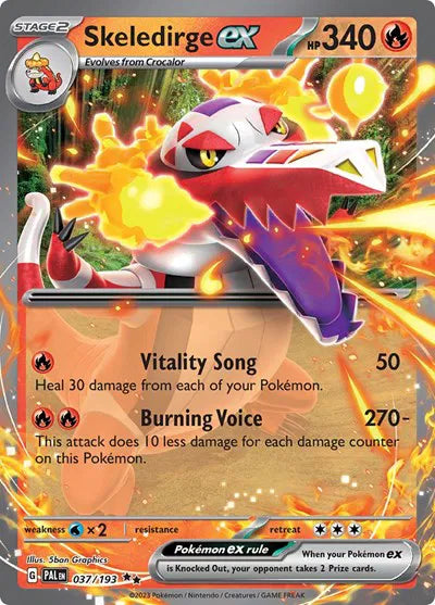Skeledirge ex (037/193) [Paldea Evolved]