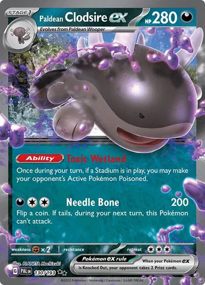 Paldean Clodsire ex (130/193) [Paldea Evolved]