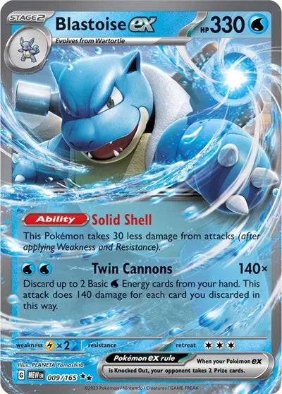 Blastoise ex (009/165) [SV: 151]