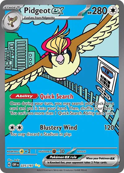 Pidgeot ex (225/197) [Obsidian Flames]