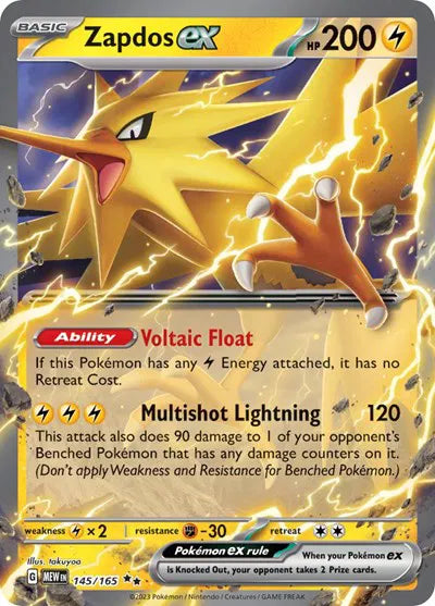 Zapdos ex (145/165) [SV: 151]