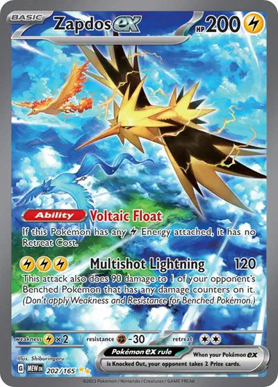 Zapdos ex (202/165) [SV: 151]