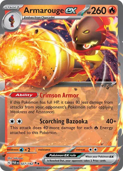 Armarouge ex (027/182) [Paradox Rift]