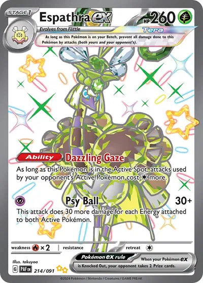 Espathra ex (214/091) [Paldean Fates]