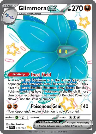 Glimmora ex (218/091) [Paldean Fates]