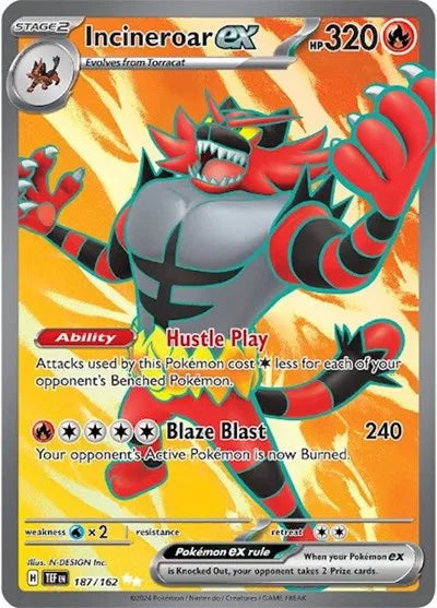 Incineroar ex (187/162) [Temporal Forces]