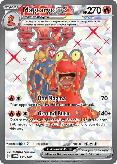 Magcargo ex (191/167) [Twilight Masquerade]