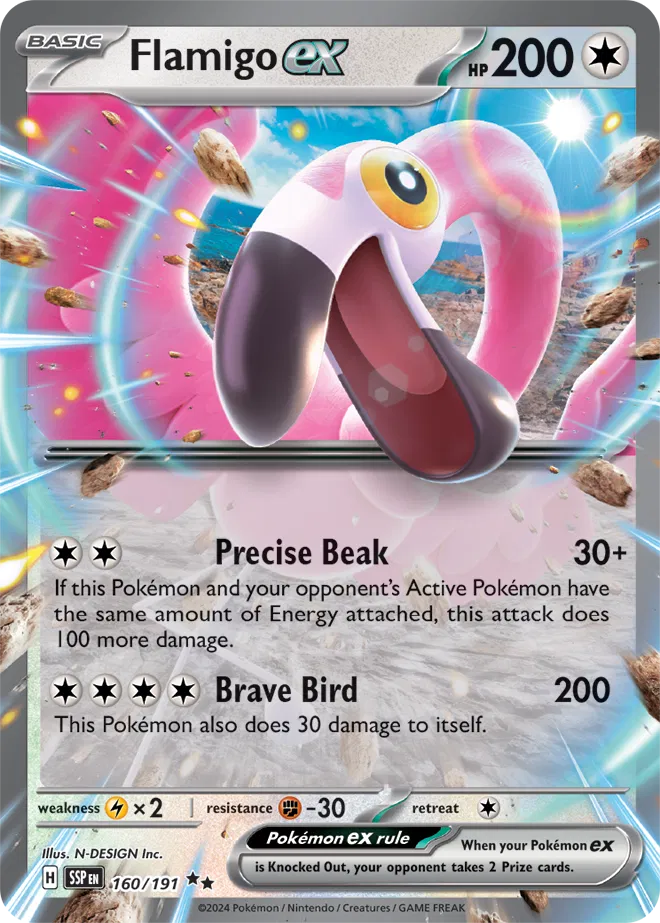Flamigo ex (160/191) [Surging Sparks]