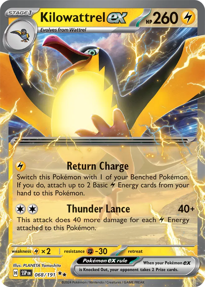 Kilowattrel ex (068/191) [Surging Sparks]