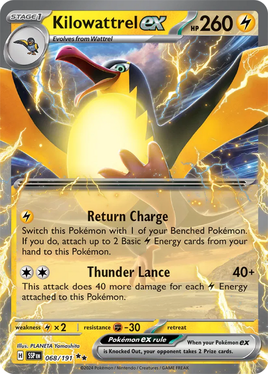 Kilowattrel ex (068/191) [Surging Sparks]