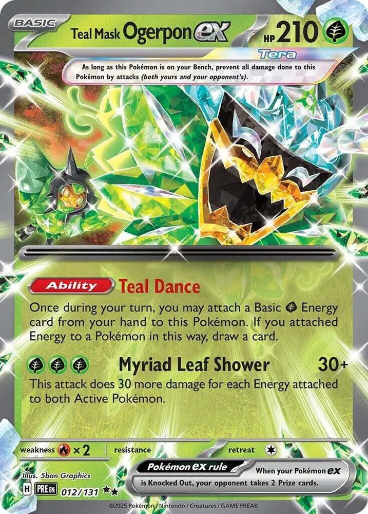 Teal Mask Ogerpon ex (012/131) [Prismatic Evolutions]