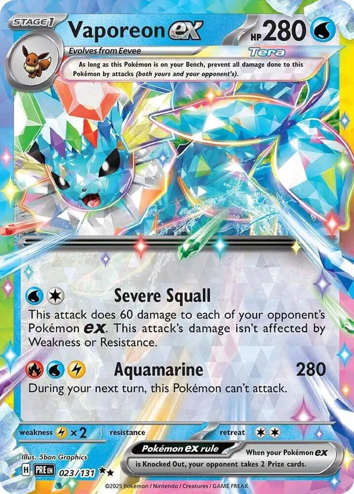 Vaporeon ex (023/131) [Prismatic Evolutions]