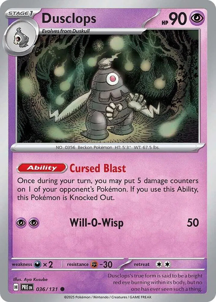 Dusclops (036/131) [Prismatic Evolutions]