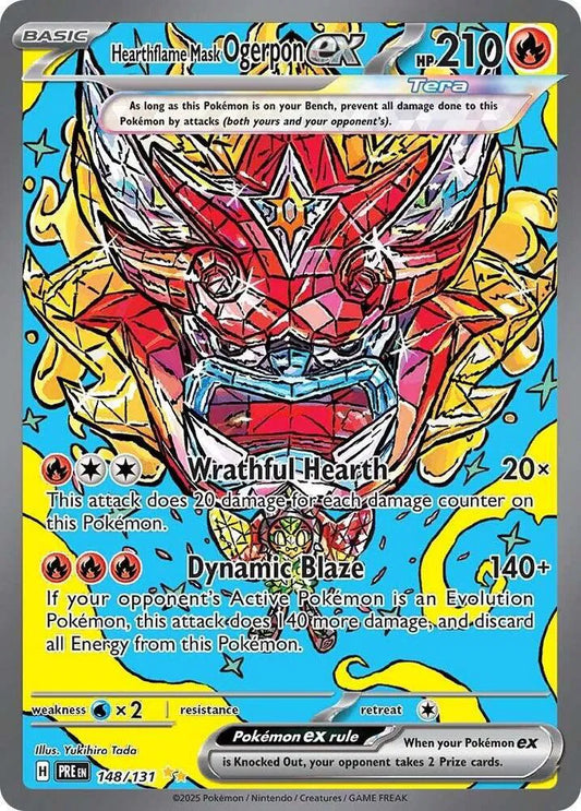 Hearthflame Mask Ogerpon ex (148/131) [Prismatic Evolutions]