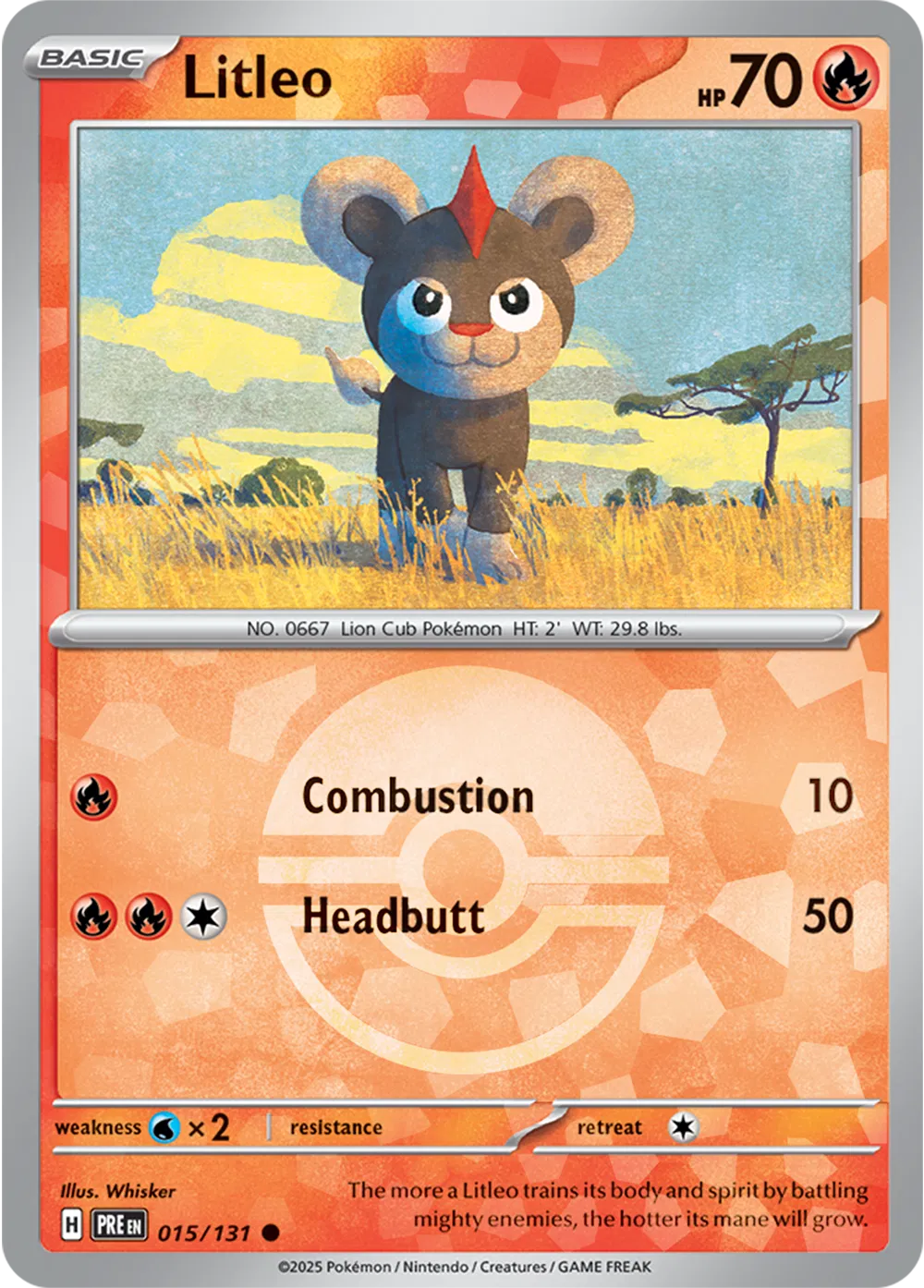 Litleo (Poke Ball Pattern) (015/131) [Prismatic Evolutions]