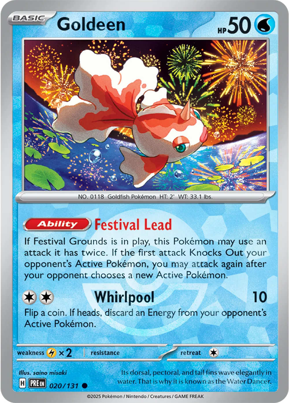 Goldeen (Poke Ball Pattern) (020/131) [Prismatic Evolutions]