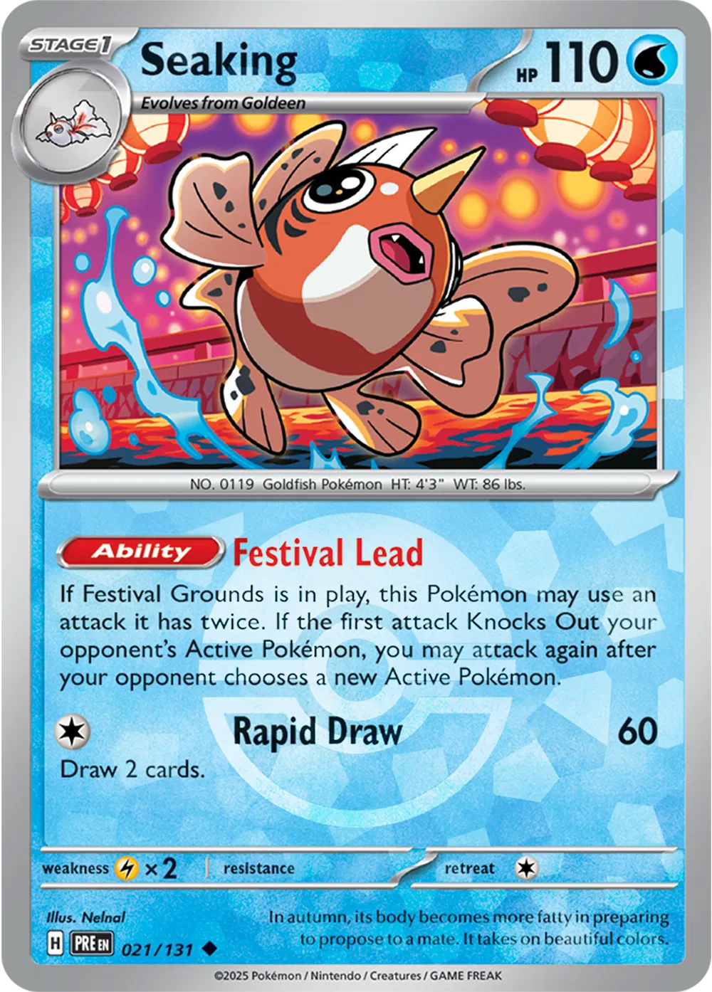 Seaking (Poke Ball Pattern) (021/131) [Prismatic Evolutions]