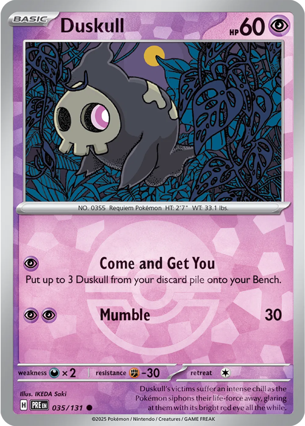 Duskull (Poke Ball Pattern) (035/131) [Prismatic Evolutions]
