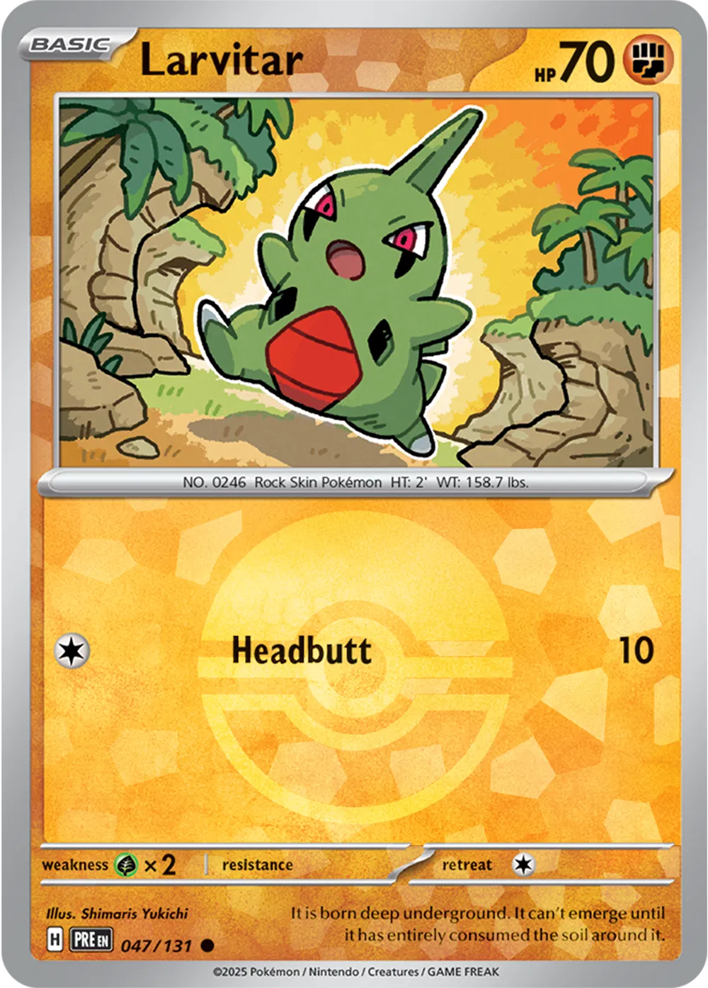 Larvitar (Poke Ball Pattern) (047/131) [Prismatic Evolutions]