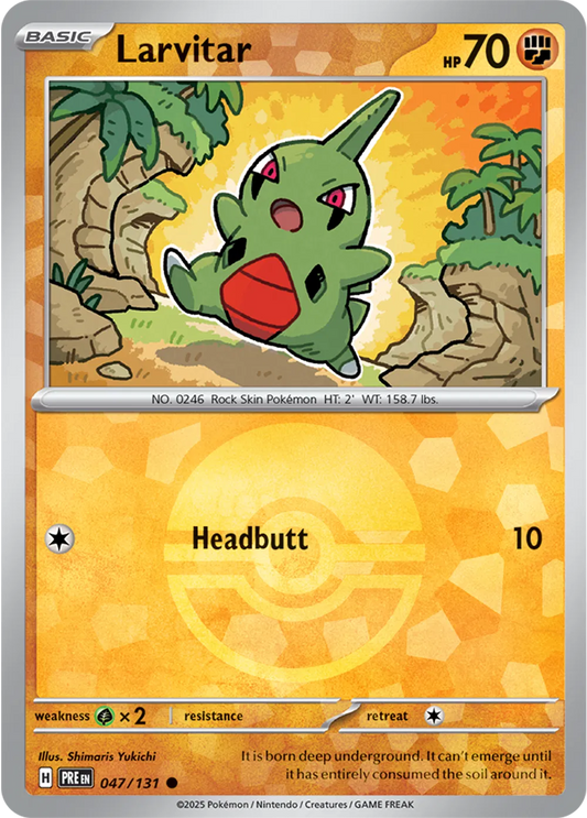 Larvitar (Poke Ball Pattern) (047/131) [Prismatic Evolutions]