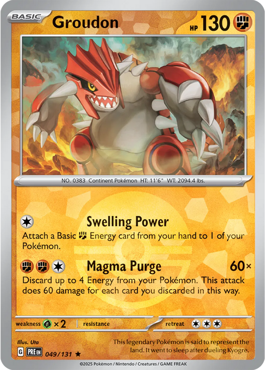 Groudon (Poke Ball Pattern) (049/131) [Prismatic Evolutions]