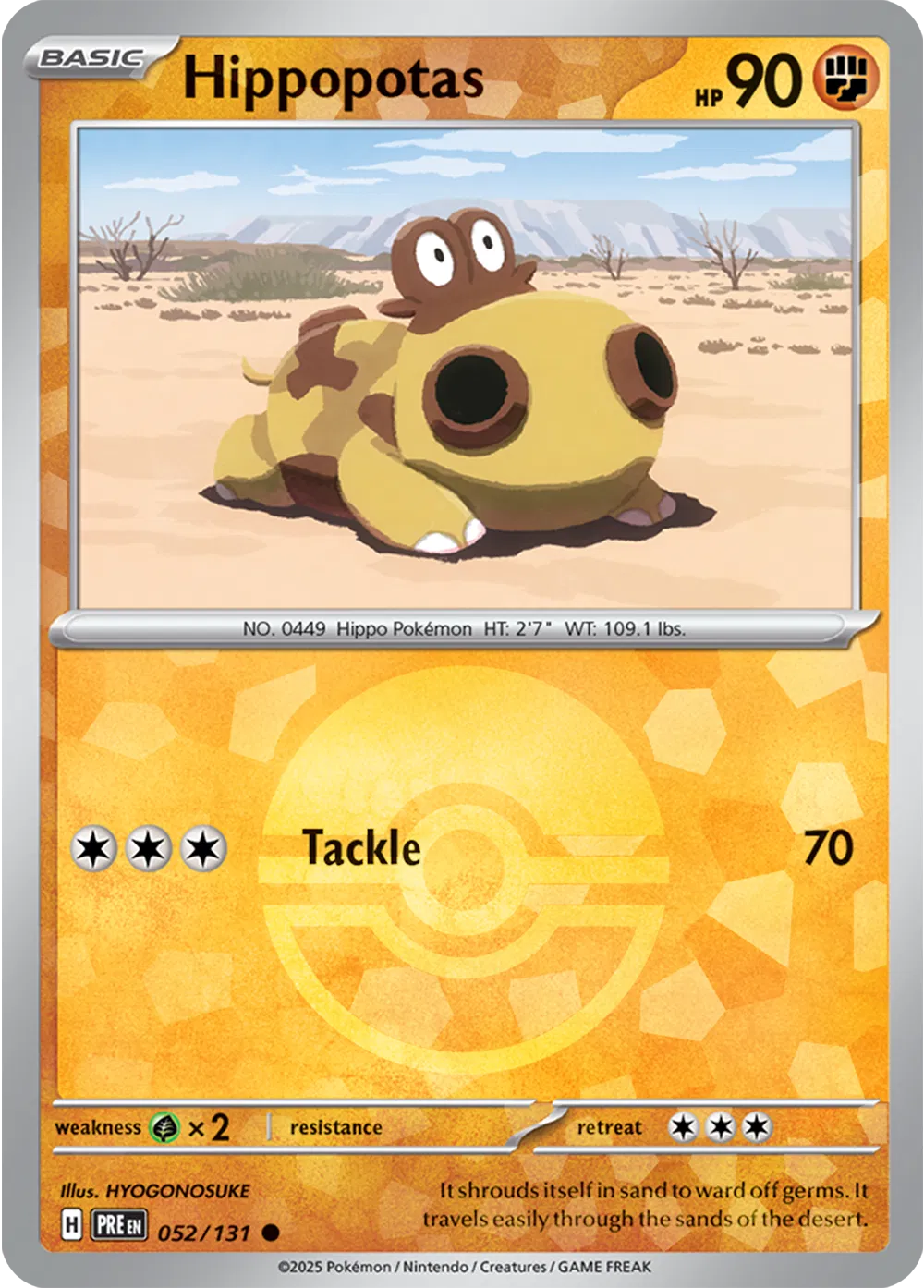 Hippopotas (Poke Ball Pattern) (052/131) [Prismatic Evolutions]