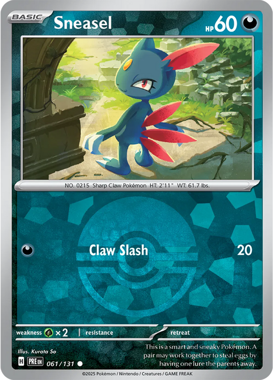 Sneasel (Poke Ball Pattern) (061/131) [Prismatic Evolutions]