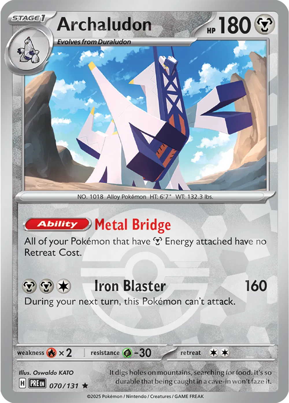 Archaludon (Poke Ball Pattern) (070/131) [Prismatic Evolutions]