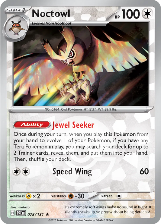 Noctowl (Poke Ball Pattern) (078/131) [Prismatic Evolutions]