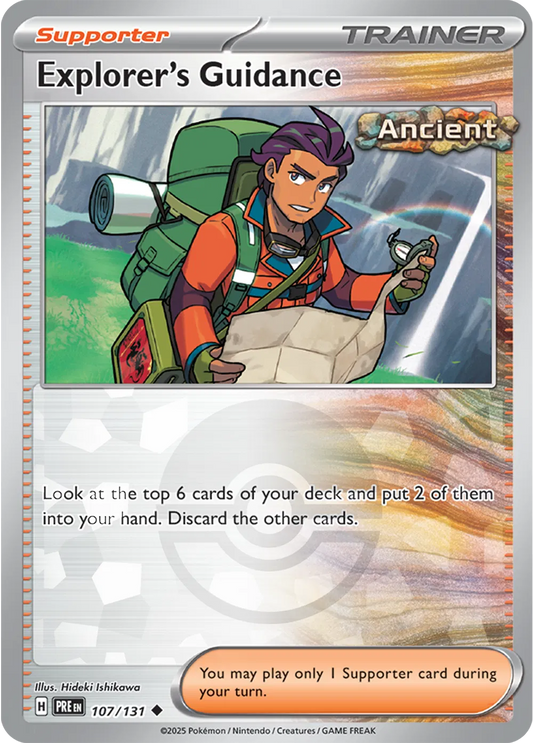 Explorer's Guidance (Poke Ball Pattern) (107/131) [Prismatic Evolutions]