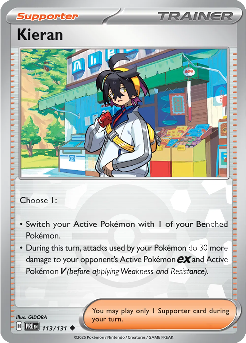 Kieran (Poke Ball Pattern) (113/131) [Prismatic Evolutions]