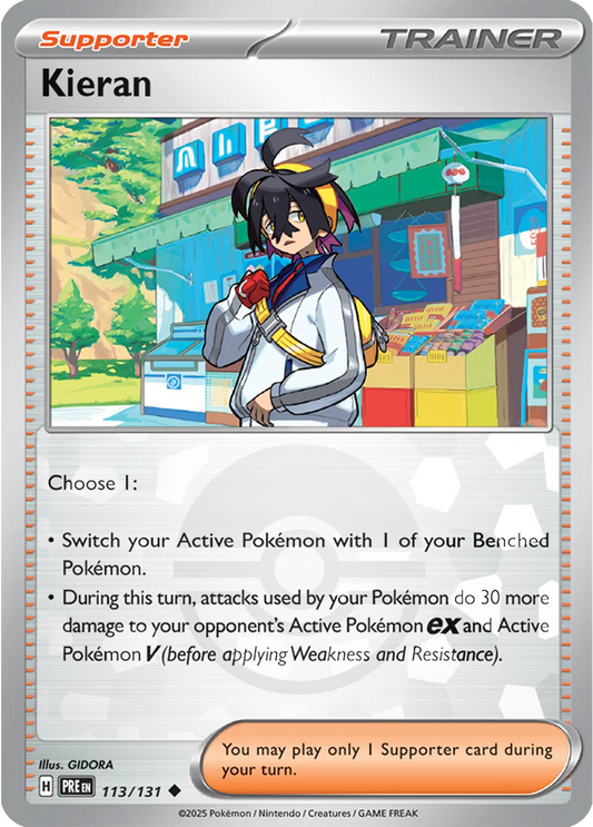 Kieran (Poke Ball Pattern) (113/131) [Prismatic Evolutions]