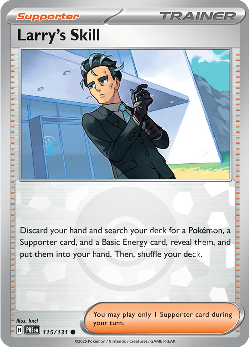 Larry's Skill (Poke Ball Pattern) (115/131) [Prismatic Evolutions]