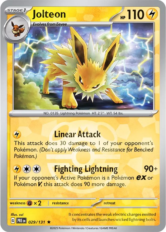 Jolteon (Master Ball Pattern) (029/131) [Prismatic Evolutions]