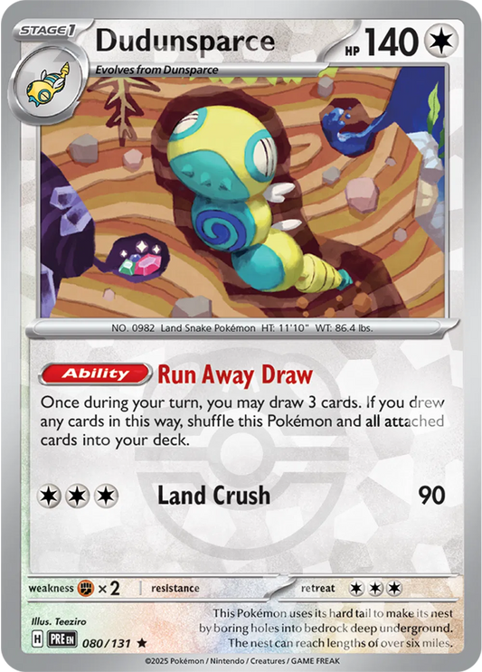 Dudunsparce (Master Ball Pattern) (080/131) [Prismatic Evolutions]