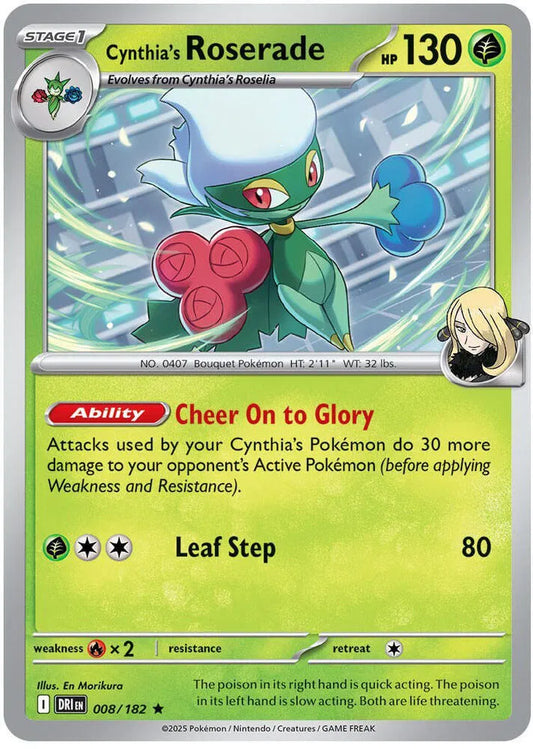 Cynthia's Roserade (008/182) [Destined Rivals]