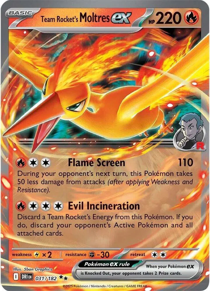 Team Rocket's Moltres ex (031/182) [Destined Rivals]