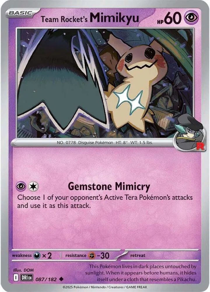Team Rocket's Mimikyu (087/182) [Destined Rivals]