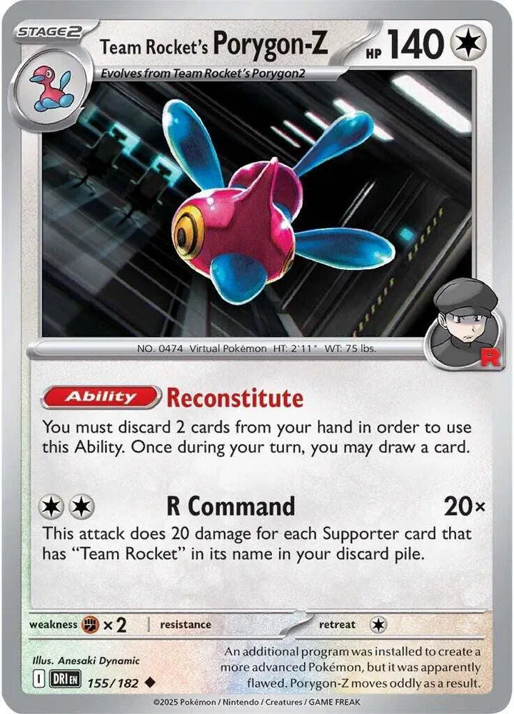 Team Rocket's Porygon-Z (155/182) [Destined Rivals]