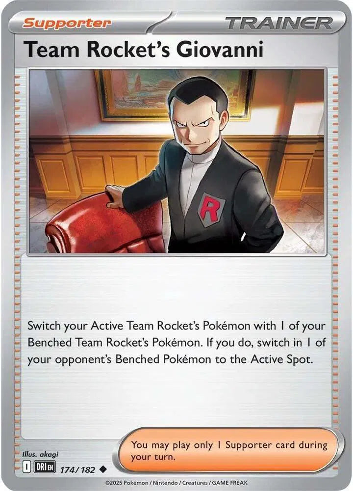 Team Rocket's Giovanni (174/182) [Destined Rivals]