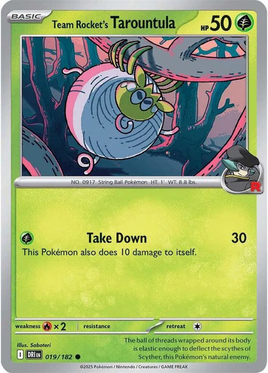 Team Rocket's Tarountula (019/182) [Destined Rivals]