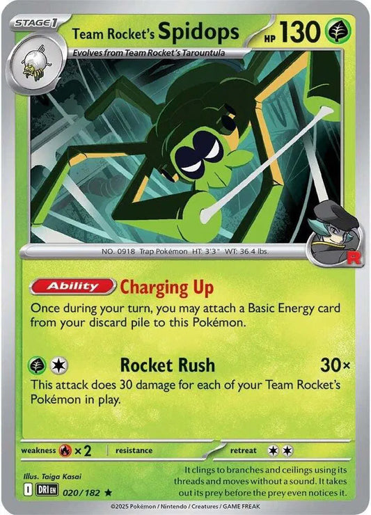 Team Rocket's Spidops (020/182) [Destined Rivals]