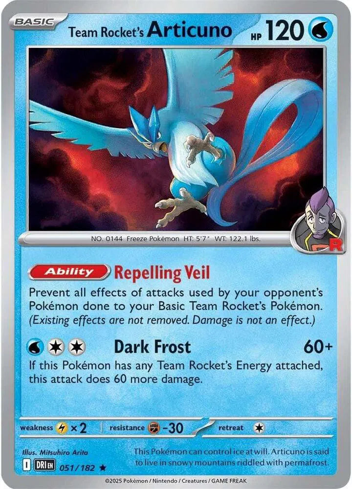 Team Rocket's Articuno (051/182) [Destined Rivals]