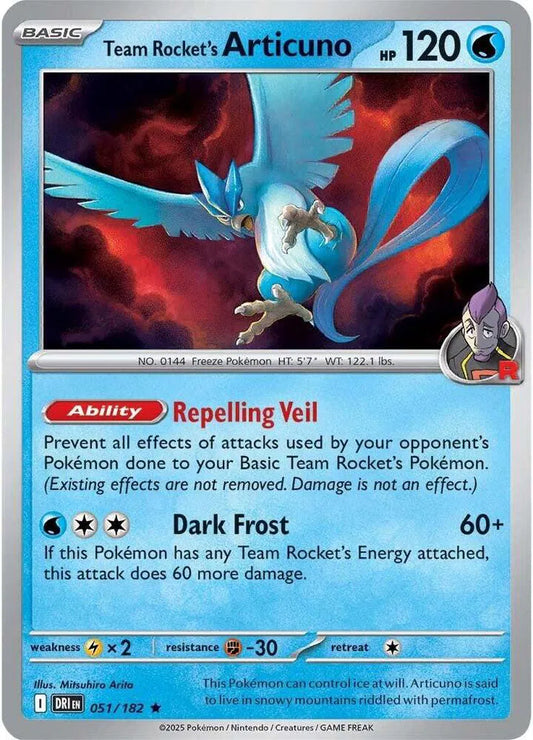 Team Rocket's Articuno (051/182) [Destined Rivals]