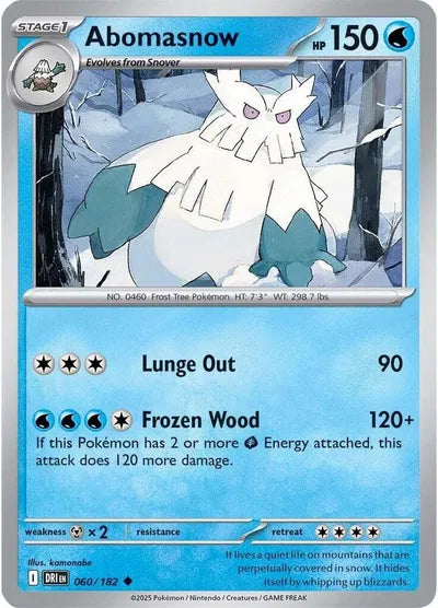 Abomasnow (060/182) [Destined Rivals]