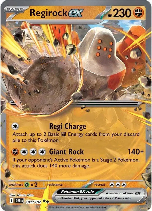 Regirock ex (101/182) [Destined Rivals]