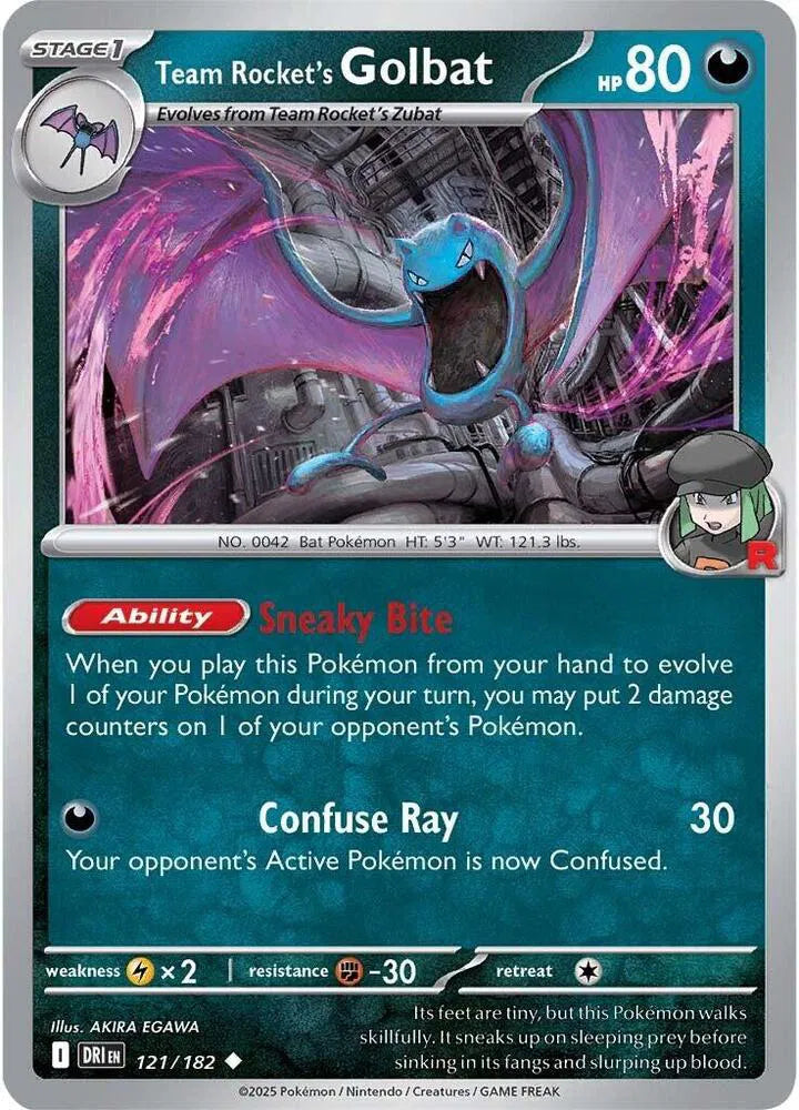 Team Rocket's Golbat (121/182) [Destined Rivals]